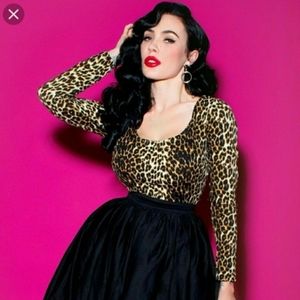 2X Leopard Troublemaker Top - Vixen by Micheline Pitt